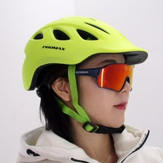 프로맥스 자전거 인몰드 헬멧, 옐로우그린, 1개