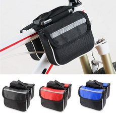 자전거 프레임 가방 거치형 안장 파우치 미니 자전거안장백, 레드