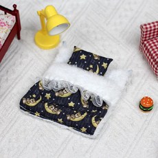팝마트 라부부 4세대 10cm 내마음속 비밀번호 시리즈 미니 버전 인형 침구세트 10cm 미니인형 이불 침낭 베개, 10 cm4세대 부부 아기복(아기 제외), 미니 베어 이불+베개 세트