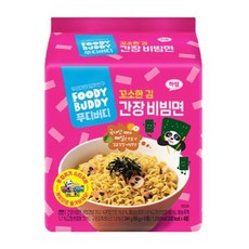 푸디버디 간장 비빔면 봉지 4입, 2개