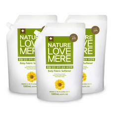 네이쳐러브메레 섬유유연제 국화 리필형 x3팩, 3세트, 1.3L