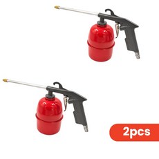 고압 오일 개 건 도구 1 채널 스테인레스 스틸 가능한 세차 자동차 워터 차량 공압 조정 엔진 청소, 2pcs, 1) 2pcs