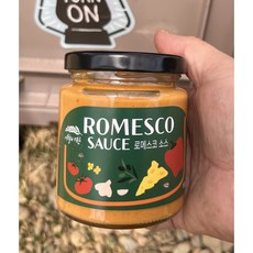 프리미엄 로메스코180g + 파프리카시즈닝 칼솟타다 저당 소스, 1개, 180ml