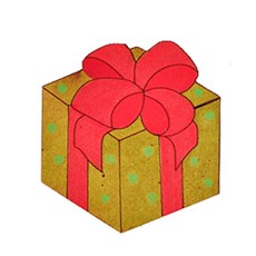 DIY 나무 모형 조립 키트 선물상자 4.5T, 1개