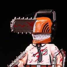 체인소맨 레고 피규어 세트 전기톱맨 미니피규어 블럭 애니메이션 굿즈 모음 브릭 호환 덴지, 4.5CM, 5 XP510