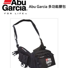 Abu Garcia 多功能腰包 耐磨材質多隔層收納 可調節腰帶設計, 黑,無