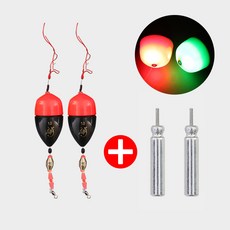 전자구멍찌 완벽채비세트 바다낚시, 1세트, 형광 주황-3.0호