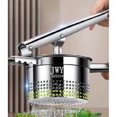 감자 으깨기 도구 식품 압착기 포테이토 라이서 매셔 9cm 스테인리스 304 물짜기 하단구멍, 14.5cm 대형 물짜기 하단 + 이중측면구멍