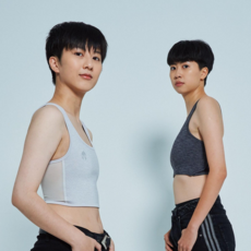 WARRIOR束胸 Outdo機能型側邊拉鍊背網式束胸，舒適透氣平胸背心，機能運動內衣