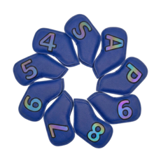 캐디샵 남자 여성 아이언커버 세트, 1세트, 코발트블루