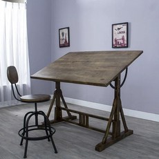 제도 책상 경사 스탠드 작업대 가로60세로45cm 드로잉 테이블 테이블 건축, 1개