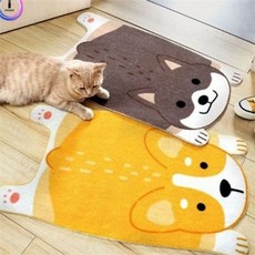 매트 애완용 매트 북유럽풍 강아지 강아지 다용도 흡수 발 현관 [1EA 또는 1set 구성], 옐로우