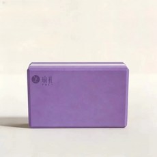 YULI 高密度瑜珈磚 EVA 瑜伽輔助, 紫色, 1個