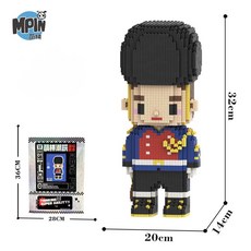 스타일하우스 나노블럭 베어브릭 32cm 중형 장식품, 혼합색상 G3, 1개