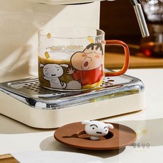 [달토상단] [짱구] 인형뚜껑 커플컵, 핑크