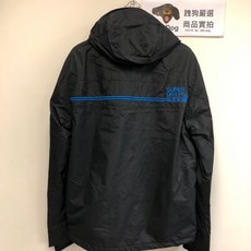 Superdry 極度乾燥 經典款 風衣外套 刷毛保暖 黑藍, 1個, S (新版 背後有線)