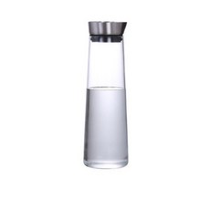北歐創意玻璃冷水壺, 果汁壺1升, 1套, 1L