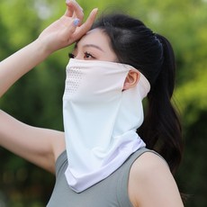 新款遮全臉防曬面罩 男 冰絲涼感 夏季防紫外線透氣 戶外騎行開車