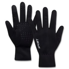 어프레이드 스포츠 러닝 자전거 기모 방한 장갑, 1개, 블랙
