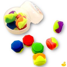 GOS 평화교재 색동공기 랜덤1개 공기게임 공기놀이 공기 공기돌 공기놀이세트