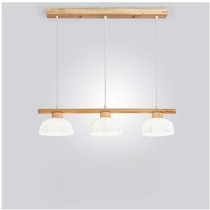 華燈惠 北歐風日式三頭吊燈 餐廳臥室床頭餐桌茶座玻璃原木小鳥造型燈具, 三頭B款如圖, 三頭B款如圖