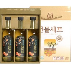 감식초 3개x380ml 샘고을 먹시감 발효 명인 전통 식초, 380ml, 3개