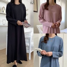 마미누리긴팔 주름 에이 롱원피스 A라인 빅사이즈 임산부 임부복원피스 177024