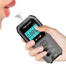 디지털 알코올 호흡 테스터 백라이트 LCD 디스플레이 알코올 음주 측정기 알코올 측정기 홈 파티 을위한 음, 01 White, 1개