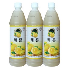 청솔 레몬 음료 원액, 3개, 835ml