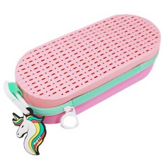 뮤페즈 실리콘 수경케이스 수경가방 수영용품 수영파우치, 핑크민트핑크, 1개