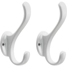 Khtumeware 코트 후크 2팩 걸이용 하드웨어 타월 화이트 로브 벽걸이 키 가방 컵 모자용, 2, Oil Rubbed Bronze
