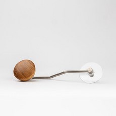 司令官 Comandante C40 磨豆機專用 XL XXL 大尺寸省力把手 加長手柄 橡木握把 防跳豆蓋 德國進口, 1個, XXL 原木色 Big Joe 旋鈕, 原木色