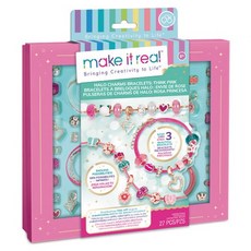 Make It Real 美麗夢工坊 甜寵寶石串飾組 DIY 手鍊 串珠 27 件組, 1個