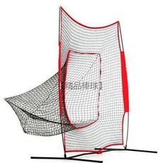 야구 피칭 네트 타격 훈련 그물망 연습 연습장 트레이닝, 1개, 평면 네트 세트 레드 수비 훈련용