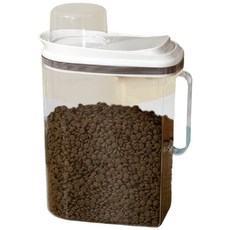 寵星球 按壓式寵物密封儲糧桶, 1, 透明, 3.5L