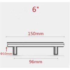 캐비닛 서랍용 가구 주방 핸들 금속 욕실 스테인레스 스틸, 96mm