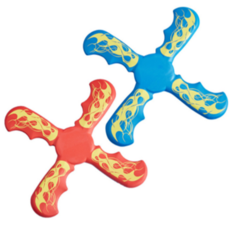 十字火焰迴力鏢 EVA安全材質 兒童戶外運動玩具, 隨機, 1個