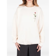 소시에떼아노님 로즈 그래픽 스웨트셔츠