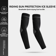 KoKossi 1 쌍 여름 팔 슬리브 사이클링 러닝 낚시 야외 스포츠 자외선 차단 아이스 슬리브 라이딩 팔 커버, 04 Black