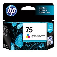 HP 75 彩色墨水匣，色彩鮮明，適用多款HP印表機，原廠品質保證, 1個