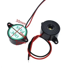 아두이노 자동차 밴 SFM-27 95DB 알람 하이 데시벨 DC 3-24V 전자 부저 경고음, 01 continuous sound