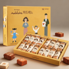 신라명과 마드레느(대) 32개입 2세트 크리스마스 연말 송년회 가족 사무실 학교 교회 과자 세트, 15g