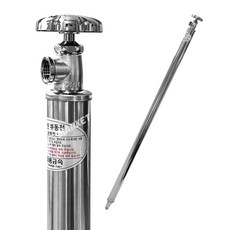 겨울 동파방지 부동급수전 수도꼭지 배관자제 스텐 부동전 스테인레스, 올스텐부동전 0.8M, 800mm, 1개