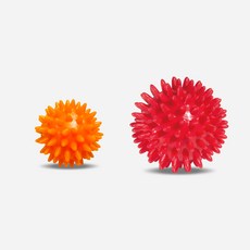 Bridgeport 台灣橋堡 軟硬適中刺蝟按摩球/筋膜球 (SGS認證), 馬殺雞 末梢刺激球【小+中】套組, 1組