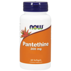 NOW Foods 泛酸軟膠囊 300mg, 1個, 60 件