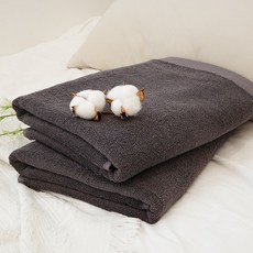 쉬라즈 모노바스 국산 30수 바스타올 450g 2장, 차콜그레이, 2개