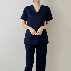 All Uniform女款T/C刷毛服護士服手術服橡膠帶制服組