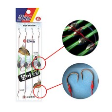 금호조침 붕어 잉어 낚싯바늘 민물 중층 쌍낚시 벌림 채비 다나고 메기 묶음 바늘, 02.KF-312 붕어묶음바늘 6본4개 8호