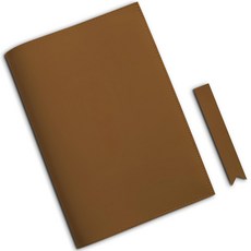Soymix Lovesome 皮革書套 M+書籤隨機發貨, 駝棕色, 1套