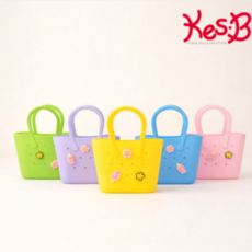 캐스비 플레이 젤리가방 5종 세트, 핑크, 보라, 노랑, 연두, 파랑, 1세트